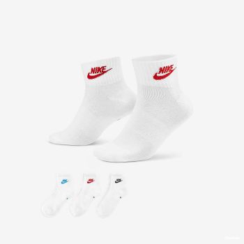 Nike Everyday Essential Ankle Socks 3-Pack White la reducere