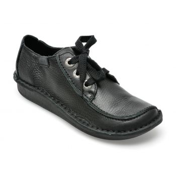 Pantofi CLARKS negri, FUNNY DREAM 01-N, din piele naturala