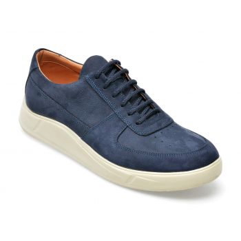 Pantofi OTTER bleumarin, 20552, din nabuc