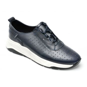 Pantofi OTTER bleumarin, 2155196, din piele naturala