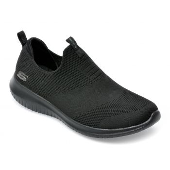 Pantofi sport SKECHERS negri, ULTRA FLEX, din material textil