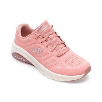 Pantofi sport SKECHERS roz, SKECH-AIR EXTREME 2.0, din piele ecologica