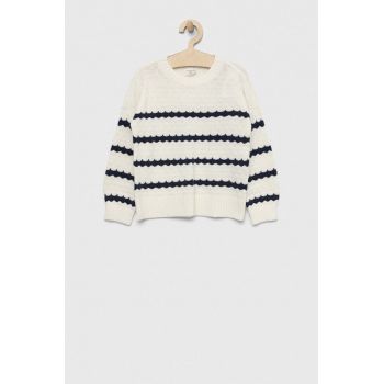 Abercrombie & Fitch pulover copii culoarea alb, light ieftin