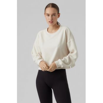 Bluza sport lejera de fleece cu maneci cazute