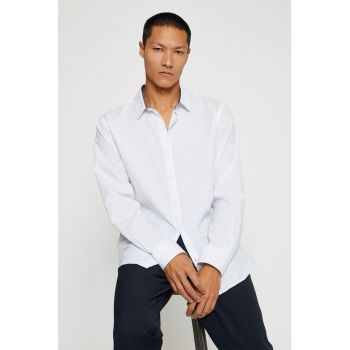 Camasa slim fit cu model grafic
