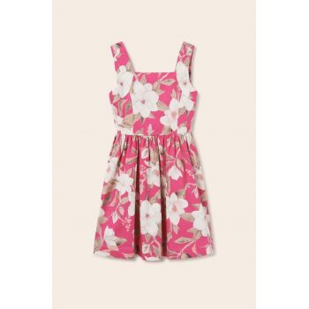 Mayoral rochie fete culoarea roz, mini, evazati
