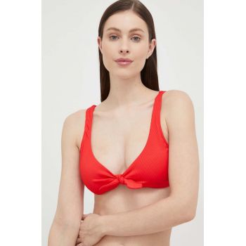 Hollister Co. sutien de baie culoarea rosu la reducere