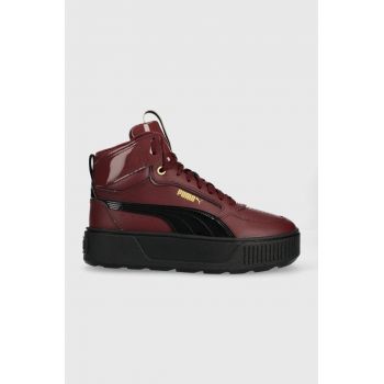 Puma sneakers Karmen Rebelle Mid culoarea roșu 387624 de firma originali