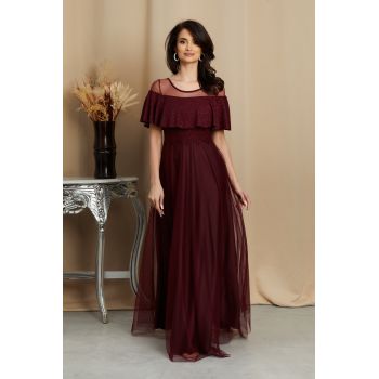 Rochie Adellya Bordo ieftina