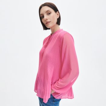 Reserved - Bluză plisată - Roz