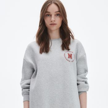 Reserved - Bluză sport oversized - Gri deschis