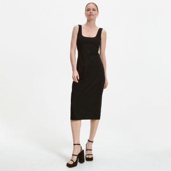 Reserved - Rochie din bumbac organic - Negru