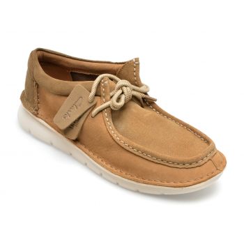 Mocasini CLARKS maro, COLEHILL EASY B2-2, din nabuc