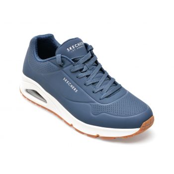 Pantofi sport SKECHERS bleumarin, UNO, din piele ecologica