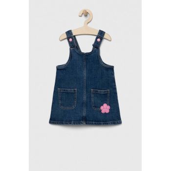 United Colors of Benetton rochie din denim pentru copii mini, drept