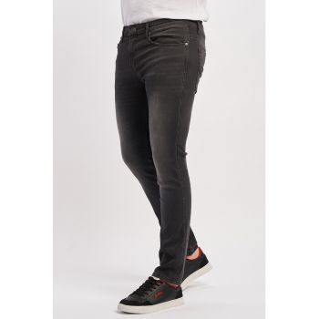 Blugi slim fit cu talie joasa