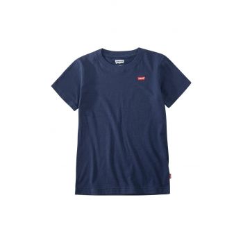 Levi's Tricou copii culoarea albastru marin, material neted