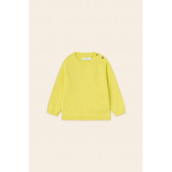 Mayoral pulover de bumbac pentru copii culoarea galben, light de firma original