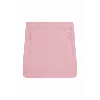 Michael Kors fusta din bumbac pentru copii culoarea roz, mini, drept ieftina