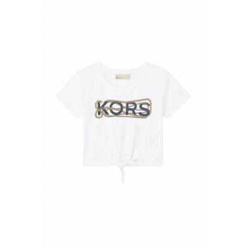 Michael Kors tricou de bumbac pentru copii culoarea alb ieftin