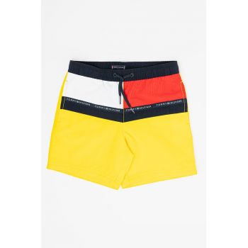 Pantaloni scurti de baie cu model colorblock