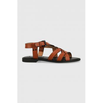 Pepe Jeans sandale HAYES femei, culoarea maro, PLS90573 de firma originale