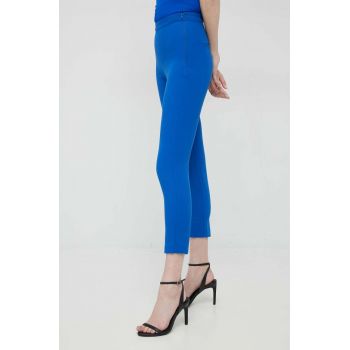 Sisley pantaloni femei, drept, high waist