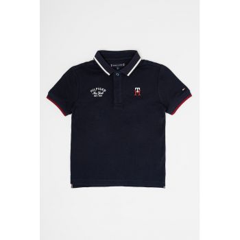 Tricou polo cu detalii brodate Icon la reducere