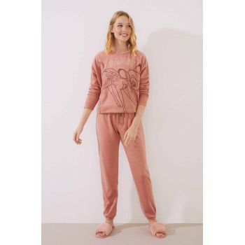 women'secret pijama Disney femei, culoarea roz, 3135196