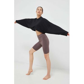adidas Performance hanorac yoga Studio culoarea negru ieftin