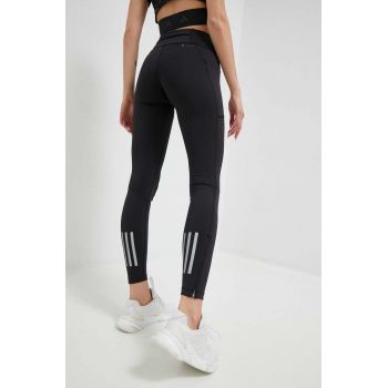 adidas Performance leggins de alergare DailyRun culoarea negru, neted