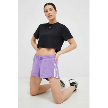 adidas Performance tricou yoga Studio culoarea negru