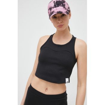 adidas top femei, culoarea negru