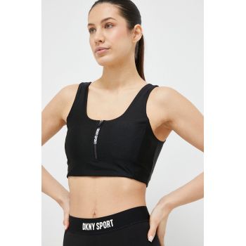 Dkny sutien sport culoarea negru ieftin