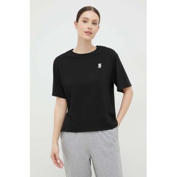 Dkny tricou de pijama culoarea negru de firma originale