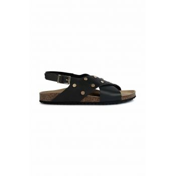 Geox sandale de piele D BRIONIA I femei, culoarea negru, D35LSI 00043 C9999