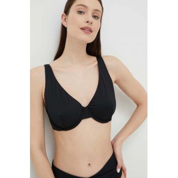 Hollister Co. sutien de baie culoarea negru, cupa moale de firma original