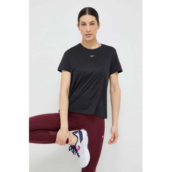 Reebok tricou de alergare culoarea negru