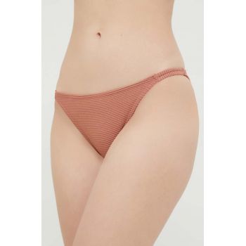 Roxy bikini brazilieni culoarea maro ieftin