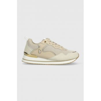 U.S. Polo Assn. sneakers LAYLA culoarea bej, LAYLA001D