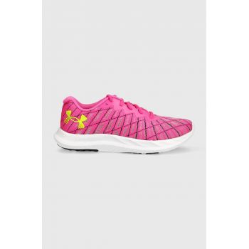 Under Armour pantofi de alergat Charged Breeze 2 culoarea roz de firma originali