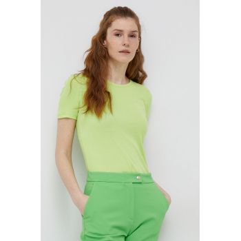 United Colors of Benetton tricou din bumbac culoarea verde