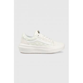 Vans sneakers Old Skool Overt CC culoarea alb, VN0A7Q5ETDC1 VN0A7Q5ETDC1-DKBRN