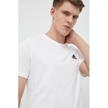 adidas tricou din bumbac culoarea alb, uni IC9286 ieftin