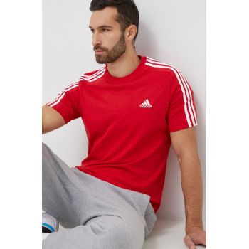 adidas tricou din bumbac culoarea roșu, cu model IC9339 ieftin
