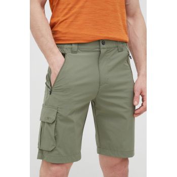 CMP pantaloni scurți outdoor barbati, culoarea verde
