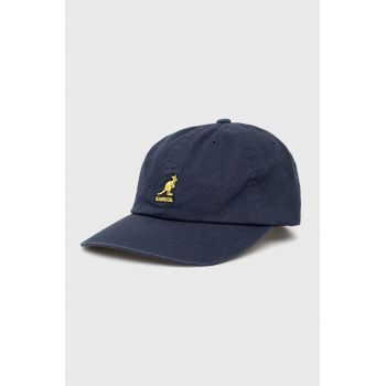 Kangol șapcă culoarea bleumarin, cu imprimeu K5165HT.NV411-NV411