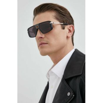 Philipp Plein ochelari de soare barbati, culoarea negru de firma originali