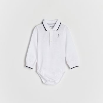 Reserved - Body cu guler - Alb Reserved - Body cu guler - Alb