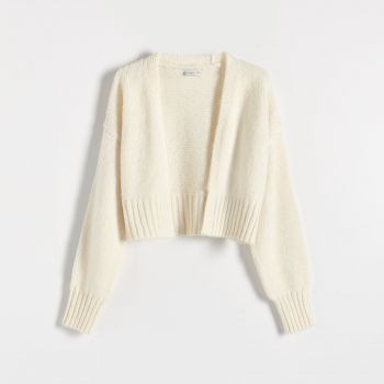 Reserved - Cardigan scurt - Ivory